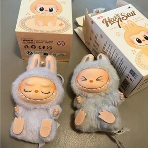 Popmart Authentic Have A Seat Labubu Hehe & Zizi Open Box New